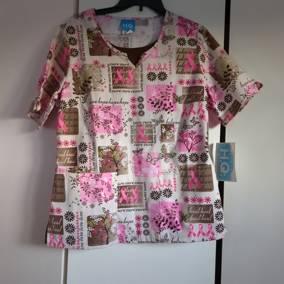 HQ scrub top size medium NWT - Picture 4 of 7